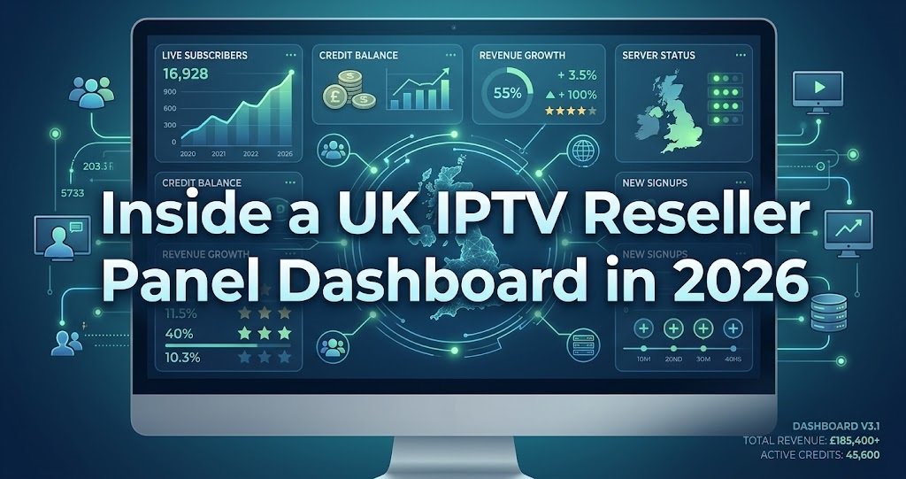 IPTV Reseller Panel Dashboard