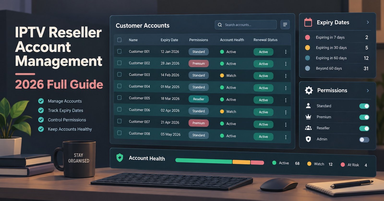 IPTV Reseller Account Management