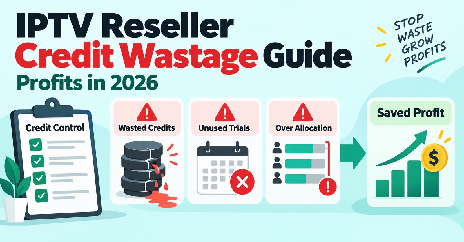 IPTV Reseller Credit Wastage