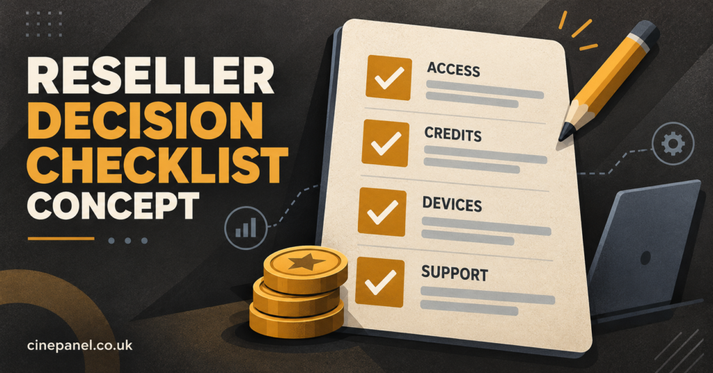 Reseller decision checklist concept
