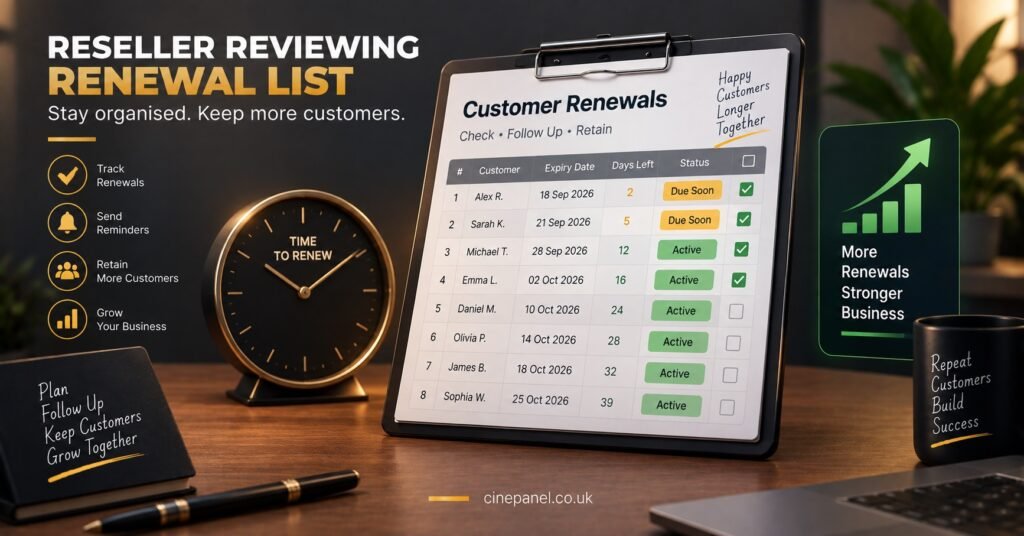 Reseller Reviewing Renewal List