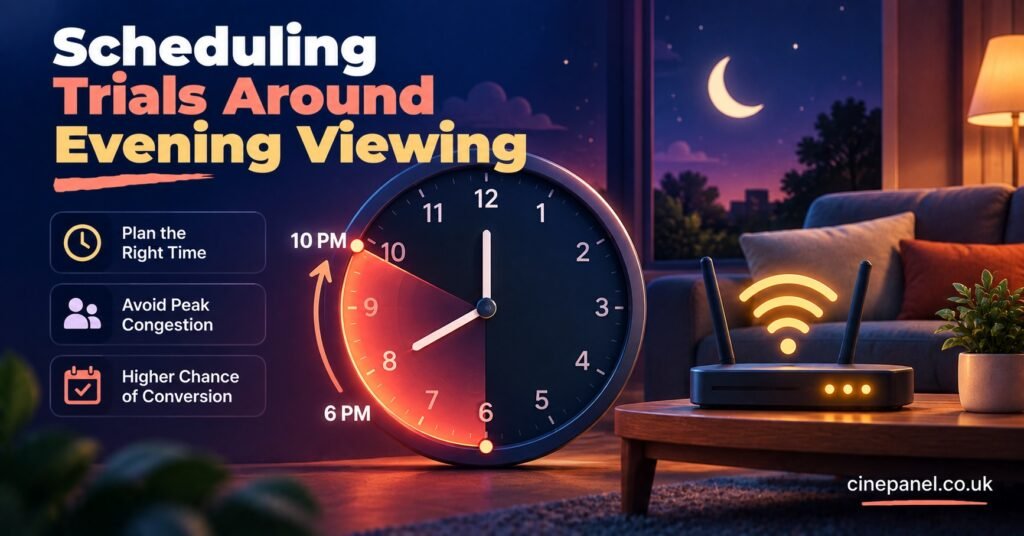 Scheduling Trials Around Evening Viewing